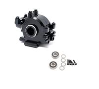 Palumma Funda de transmisión de radiofrecuencia, aleación de aluminio frontal Diff Gearbox para 1/10 Losi Baja Rey Rock Rey RC Car Upgrade Parts (Negro)