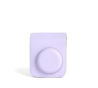 PALUMMA Funda para cámara instantánea Fuji Mini 12 con funda de piel con mini álbum de fotos y correa extraíble y ajustable (morado)