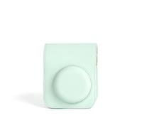 PALUMMA Funda para cámara instantánea Fuji Mini 12 con funda de piel con mini álbum de fotos y correa extraíble y ajustable (verde)