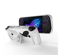 Palumma Funda protectora de TPU para ASUS Rog Ally X 2024 Gaming Handheld Soft Gel Game Console Case para ASUS Rog Ally X 2024 Gaming Handheld con soporte (blanco)