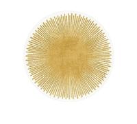PALVIT Alfombra de noche de 200 x 200 cm de pelo bajo con parte inferior antideslizante para mesa de sofá, sala de estar, cocina, baño, alfombra redonda lavable para decoración del hogar