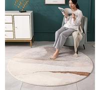 PALVIT Alfombra redonda de 160 x 160 cm, lavable, vintage, para sala de estar, dormitorio, cocina, habitación, entrada, lujo, antideslizante, gruesa y suave, alfombra grande y esponjosa