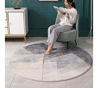 PALVIT Alfombras redondas de 200 x 200 cm, lavables, vintage, para sala de estar, dormitorio, cocina, entrada, lujosa, antideslizante, gruesa y suave, alfombra grande y esponjosa