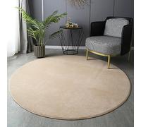 PALVIT - Alfombras redondas de área, 160x160 cm, alfombra grande suave y esponjosa para sala de estar y cocina, alfombra gruesa y peluda para dormitorio, al lado de la cama, con reverso antideslizante