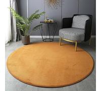 PALVIT - Alfombras redondas de área, 160x160 cm, alfombra grande y suave para sala de estar y cocina, alfombra espesa y peluda para dormitorio, al lado de la cama, con respaldo antideslizante
