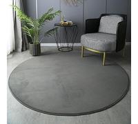 PALVIT Alfombras redondas de área, 180 x 180 cm, suave y esponjosa, alfombra grande para sala de estar, cocina, alfombra gruesa para dormitorio, mesita de noche con respaldo antideslizante, alfombras