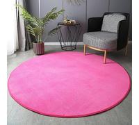 PALVIT Alfombras redondas de área, 200 x 200 cm, suave y esponjosa, alfombra grande para sala de estar, cocina, alfombra gruesa para dormitorio, mesita de noche con respaldo antideslizante, alfombras