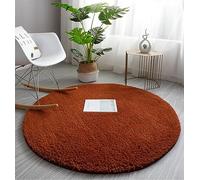 PALVIT Alfombras redondas esponjosas, 80 x 80 cm, alfombra grande para sala de estar, cocina, dormitorio, con parte inferior antideslizante, pequeña alfombra suave para entrada, pasillo, alfombras