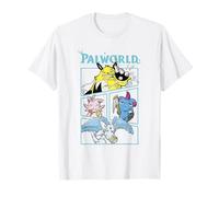 Palworld Comic Panel Character Portraits Video Game Camiseta
