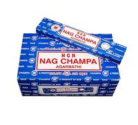 Pamai Pai® Nag Champa - Varillas de incienso (180 g, 12 x 15 g), color azul