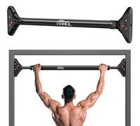 Pameil Barra Dominadas, Sin Tornillos, Barra Dominadas Puerta Marco de Puerta, Barra de Dominadas, Ajustable, 75-94cm, Capacidad hasta 200kg (Negro (95-120 cm))