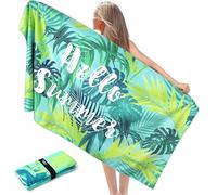 Pameil Toalla Playa Grande, 90x180cm Toalla Microfibra Prevención de Arena, Toallas de Playa Ligera y de Secado Rápido, Aplicable a Playa,Gimnasio,Viajes,Sauna