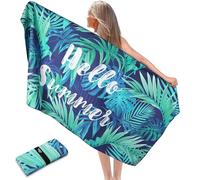 Pameil Toalla Playa Grande, 90x180cm Toalla Microfibra Prevención de Arena, Toallas de Playa Ligera y de Secado Rápido, Aplicable a Playa,Gimnasio,Viajes,Sauna