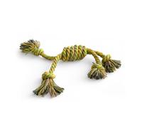 PAMEX - Juguete Perro Mordedor Resistente Natural Algodón y Yute Compostable Diversión y Sostenibilidad (110g)