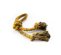 PAMEX - Juguete Perro Mordedor Resistente Natural Algodón y Yute Compostable Diversión y Sostenibilidad (400g)