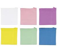 PAMEX - Pack 6 Unidades Paño Microfibra Especial para la Limpieza de la vajilla 50x50 cm Colores Surtidos