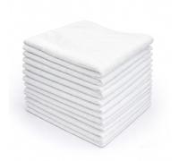 PAMEX - Paño Microfibra Super Star 40x40 Blanco, Ligeros, Absorbentes - 12 Unidades
