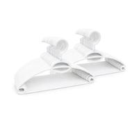 Pamex - Perchas Plástico Harmony Blancas Gancho Giratorio - 46 Perchas