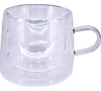 PAMEX - Tazas Borosilicato 280ml Set 2 Tazas para Café Mantiene el Calor