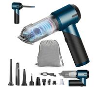 PAMH® Aspirador de Mano 3 en 1 Inalámbrico - 20000 PA Succión Ultra Potente | Soplador y Hinchador Portátil USB-C | Mini Aspiradora Sin Cable para Coche, Hogar, Oficina y Camping