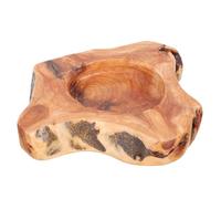 PAMINGONO 1 Cenicero de Madera Práctico de Estilo Chino Diseño Irregular y Tamaño Grande 23-28 Cm, y Funcional para Decoración Hogar y Uso en Interiores