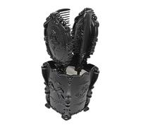 PAMINGONO 1 Juego conjunto de peine peines cepillo de pelo peine para el cabello escobilla rozalen herramientas para peinar el cabello Peine para masaje del cuero cabelludo el plastico Black