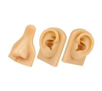 PAMINGONO 1 Juego Modelo De Práctica De Punción. Práctica De Oreja Falsa Dispositivos Cera De Oído Tiras Nasales Para Roncar Modelos De Oído Eliminación De Cerumen Gel De Sílice