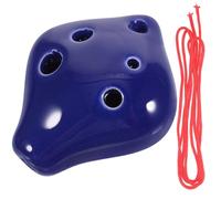 PAMINGONO 1 Ocarina de Cerámica Pequeña para Adultos y Principiantes, Instrumento Musical Portátil de 6 Agujeros en Tonalidad Do, Adecuado para Aprendizaje, Práctica Personal y Obsequio