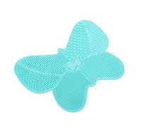 PAMINGONO 1 Pc Almohadilla De Silicona Para Fregar Paleta Cosmético Limpiador De Esponjas De Maquillaje Brocha De Maquillaje Limpiador De Cepillos Juguete Green Gel De Sílice