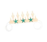PAMINGONO 1 Pc De Concha Diademas De Bebé Diademas Infantiles Accesorios Para El Cabello Accesorio Para El Cabello Con Tema De Sirena Exquisito Tocado Perla Beige