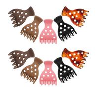 PAMINGONO 10 piezas de Pelo para Mujer Clips de Garra Antideslizantes para Cabello Grueso Diseño Dulce y Elegante para Peinados sin Marcas Ligereza y Sujeción Firme para Uso Diario y