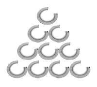 PAMINGONO 10 piezas Peines Elásticos de Plástico Flexibles Diademas Circulares Completas para Mujer y Niña Soporte Seguro para Peinado y Control de Cabello Durante Maquillaje Ducha o