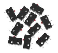 PAMINGONO 10 piezas Unidades Microinterruptores de Límite sin Palanca Spdt para Reparación de Electrodomésticos Interruptores de Fin de Carrera Compactos y Resistentes para Soldar y Control