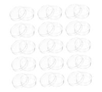 PAMINGONO 100 cuencos de plástico para cultivo celular transparente con bordes lisos para microbiología, experimentos de laboratorio y observación del crecimiento celular con superficie para escribir