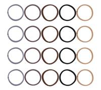 PAMINGONO 100 Gomas Elásticas Pelo Marrones Alta Elasticidad Mini Gomas Resistentes para Mujer y Niña Accesorios para Peinados Diarios Coletas y Cabello Rizado Uso Cómodo y Versátil