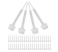 PAMINGONO 100 Piezas Cepillo de Repuesto para Esmalte Mini Cepillos para Uñas para Esmalte Gel Herramientas para Manicura Salón de Uñas