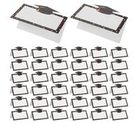 PAMINGONO 100 Tarjetas de Mesa para Graduación Birrete Blanco para Escribir o Imprimir Tamaño Estándar Color Blanco Ideales para Decoración y Organización de Asientos Fiestas y