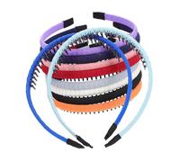 PAMINGONO 10piezas Diadema Peine De Dientes Cubierta De Tela Antideslizante Para Mujeres y Niñas Unidades