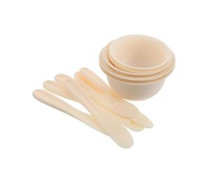 PAMINGONO 12 Piezas Kit para Mezclar Mascarillas Faciales con 6 Aplicadores y 6 Cuencos Reutilizables (2 Grandes, 2 Medianos, 2 Pequeños) para Cuidado Profesional del Rostro