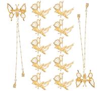 PAMINGONO 12 Piezas Pinzas Pelo con Forma de Dinámica Horquillas para Novia Tocados para Mujer Joyas para Fiestas de Graduación Accesorios de Peinado Pelo