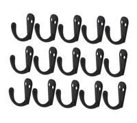 PAMINGONO 15 piezas Ganchos de Pared Negros Estilo Vintage Organizador Multifuncional para Abrigos Sombreros y Toallas Diseño Resistente y Fácil Instalación para Cocina y Hogar