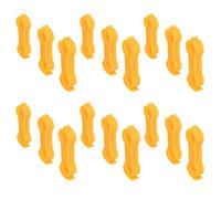PAMINGONO 18 Piezas Corrector de Patas para Aves Pequeñas, Alineación y | Pvc Amarillo, para Pollitos y Aves Recién Nacidas, Uso en Incubadoras y Hogar, Estabilidad Mejorada