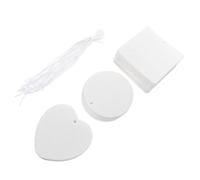 PAMINGONO 1juego Conjunto De Blanks De Sublimación De Aire Para Automóviles De Fieltro Forma Redonda y Cuadrada Material Natural y Saludable Para Decorar Vehículo y Hogar