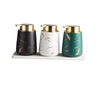 PAMINGONO 1pieza Botella De Cerámica Para Emulsión Diseño De Pulso Botella De Jabón Líquido Portátil Multiusos Para Viajes y Maquillaje Marble