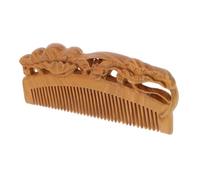 PAMINGONO 1pieza Peine De Madera De Ébano Para Desenredar Cabello Peine Natural Antiestático Frizz Herramienta De Estilo Para Tipo De Cabello Para Hogar y Salón De Peluquería