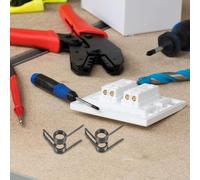 PAMINGONO 2 Piezas de Resorte de Torsión de Doble Torsión en Acero Inoxidable 304, Muelles Resistentes al Desgaste, 4x26 Mm 3 Vueltas, Repuesto Multiusos para Reparación Eléctrica