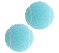 PAMINGONO 2 Piezas Pelotas de Tenis Azules Suaves para Mascotas de Unidades Alta Elasticidad para Entrenamiento y Ejercicio Interior y Exterior Equipo para Principiantes
