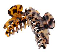 PAMINGONO 2 piezas Pinzas de Pelo Grandes con Diseño de Garras para Mujer Clips de Garra de Leopardo Resistentes y Antideslizantes Accesorios para Cabello Grueso y Fino de Leopardo Oscuro