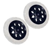 PAMINGONO 2 piezas Ruedas para Carrito de Compras Reemplazo Ruedas para Carro y Trolley Accesorios Duraderos y Estables para Carritos de Supermercado y Equipaje