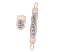 PAMINGONO 2 Piezas toalla de baño fregador de espalda para ducha guantes exfoliantes corporales exfoliating gloves manopla baño guantes de ducha de espalda correa de baño exfoliante Coffee